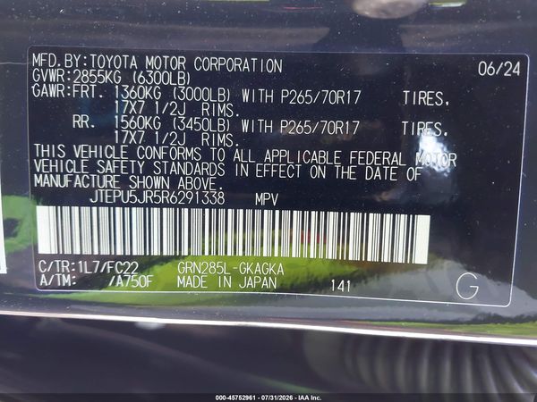 2024 TOYOTA 4RUNNER TRD OFF ROAD