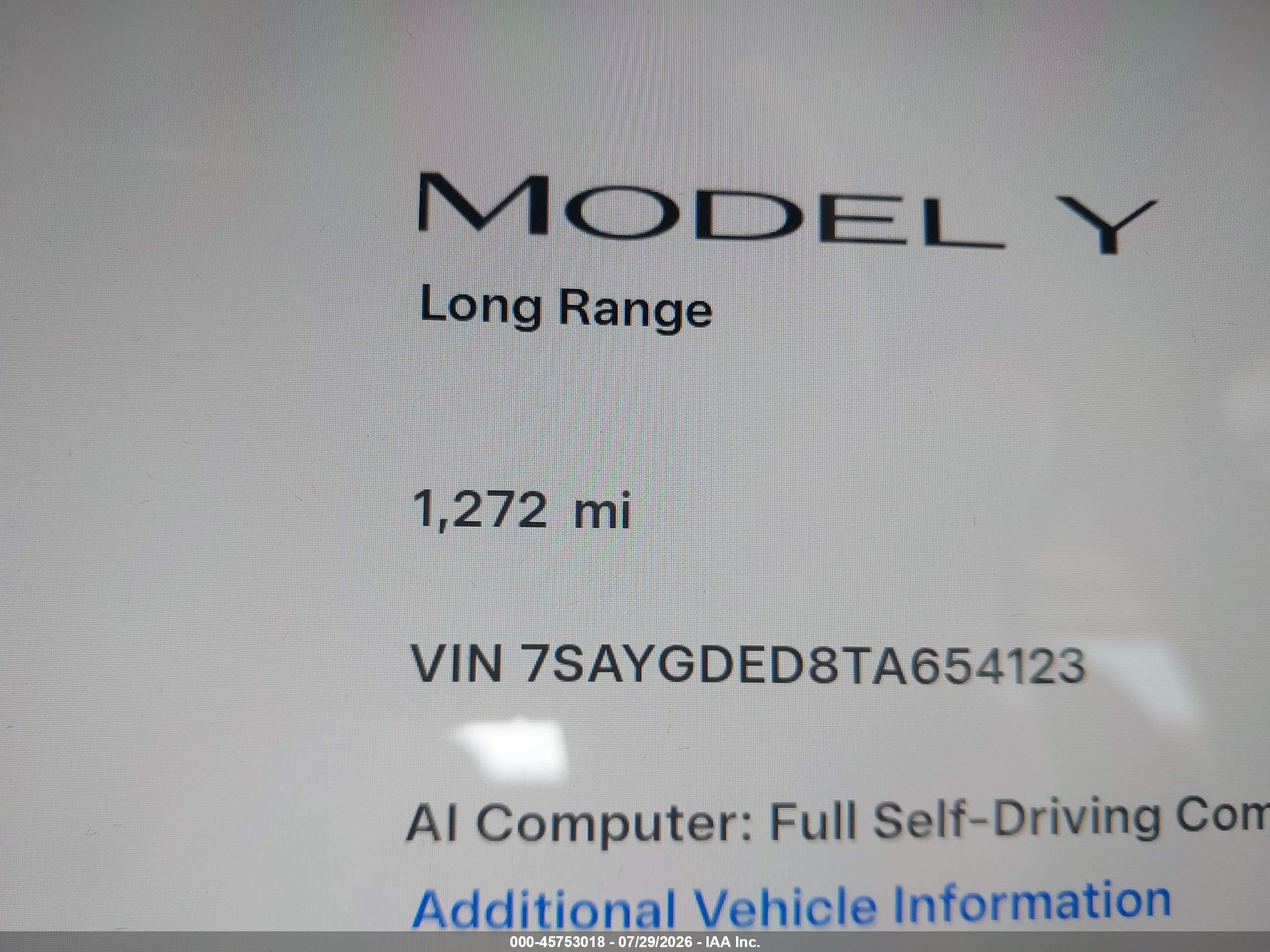 2026 TESLA MODEL Y