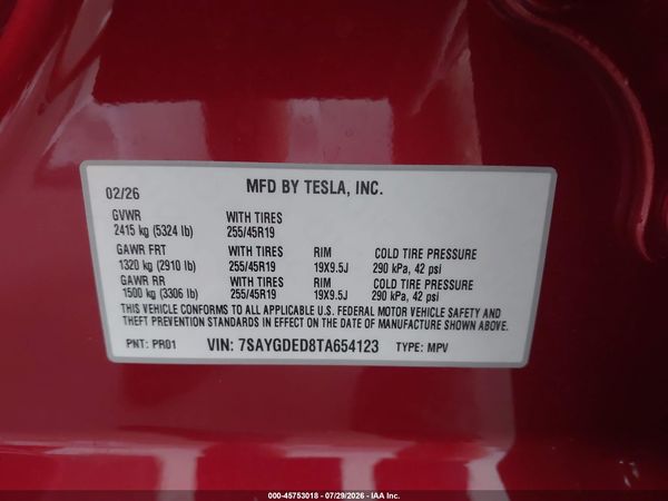 2026 TESLA MODEL Y