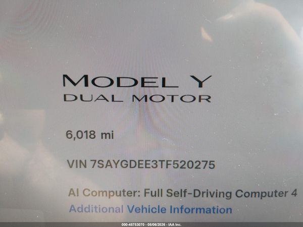 2026 TESLA MODEL Y