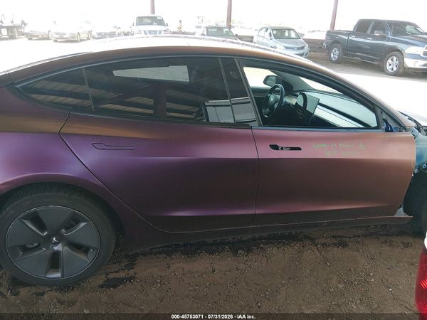 2022 TESLA MODEL 3 REAR-WHEEL DRIVE