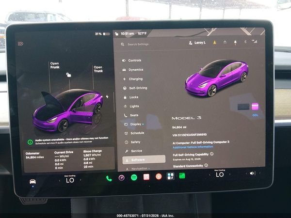 2022 TESLA MODEL 3 REAR-WHEEL DRIVE