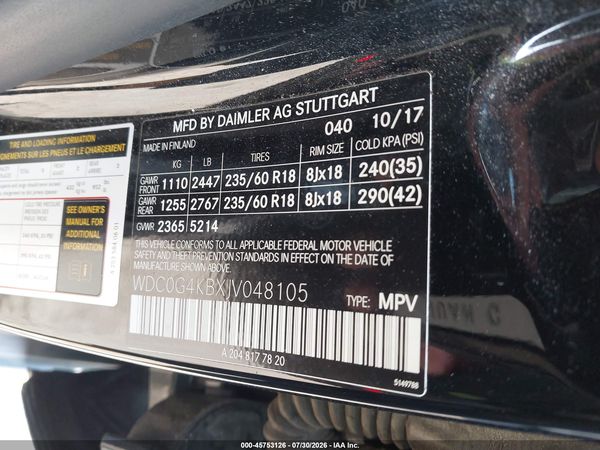 2018 MERCEDES-BENZ GLC 300 4MATIC
