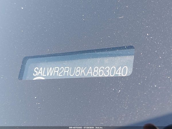 2019 LAND ROVER RANGE ROVER SPORT HSE MHEV