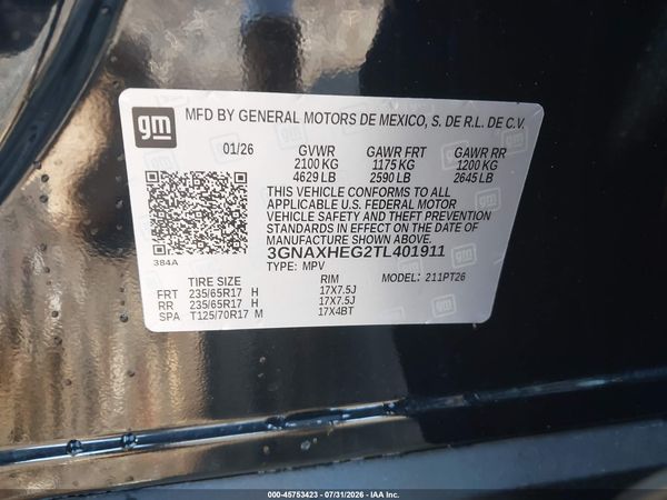 2026 CHEVROLET EQUINOX FWD LT — I9