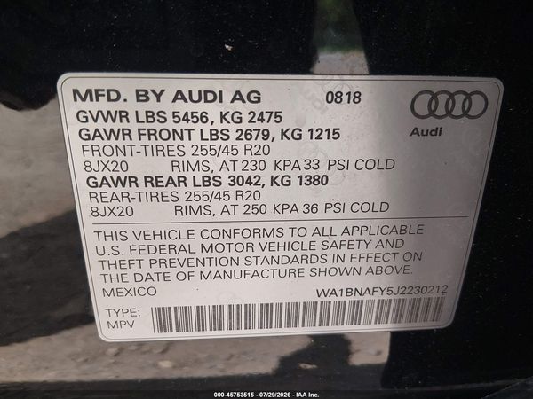 2018 AUDI Q5