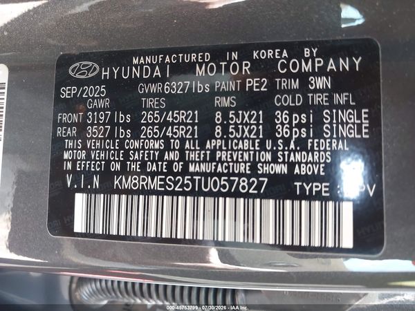 2026 HYUNDAI PALISADE CALLIGRAPHY