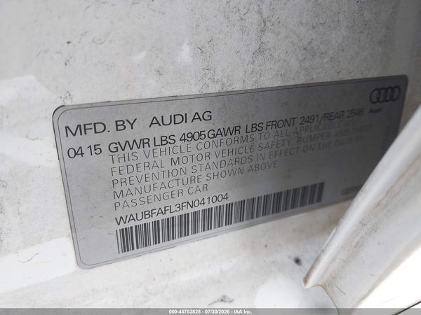 2015 AUDI A4 2.0T PREMIUM