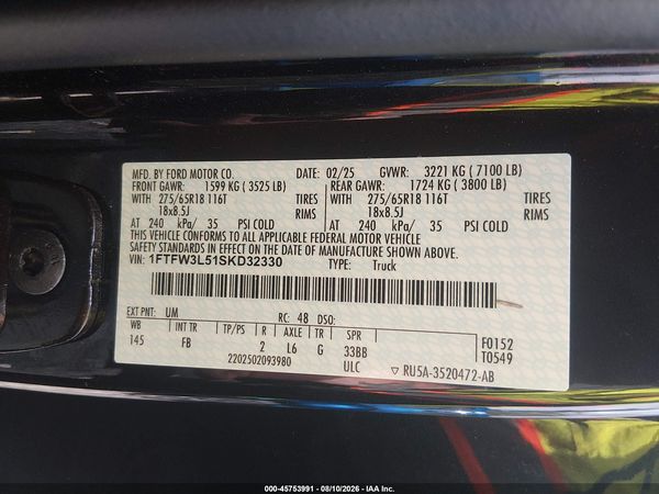 2025 FORD F-150 XLT