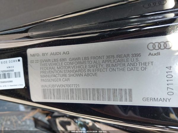 2022 AUDI E-TRON GT PREMIUM PLUS QUATTRO