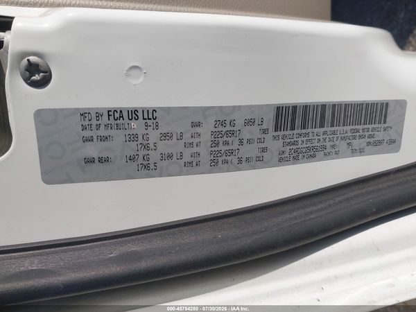 2019 DODGE GRAND CARAVAN SXT — I9