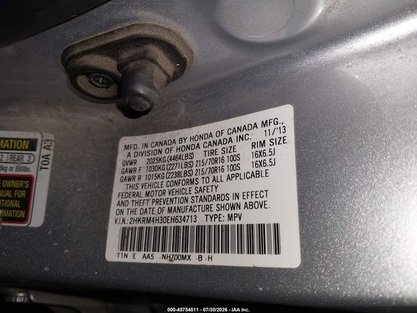 2014 HONDA CR-V LX