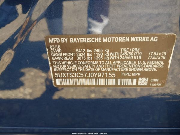 2018 BMW X3 M40I
