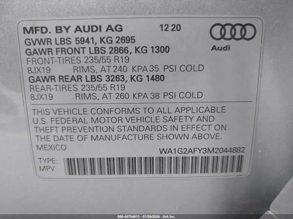 2021 AUDI Q5