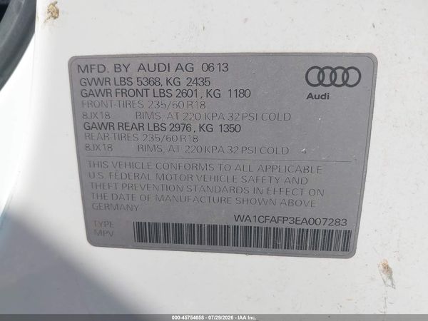 2014 AUDI Q5 2.0T PREMIUM