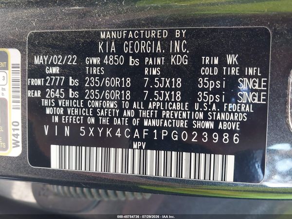 2023 KIA SPORTAGE SX