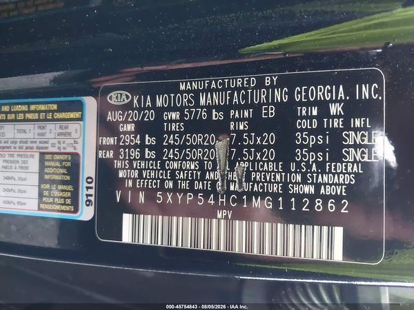 2021 KIA TELLURIDE SX