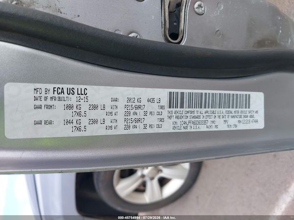 2016 JEEP PATRIOT LATITUDE