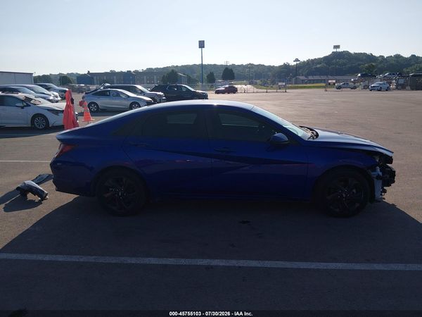 2022 HYUNDAI ELANTRA HYBRID BLUE