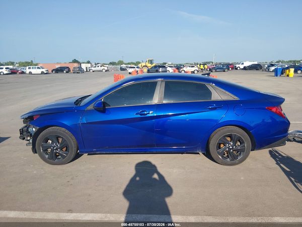2022 HYUNDAI ELANTRA HYBRID BLUE
