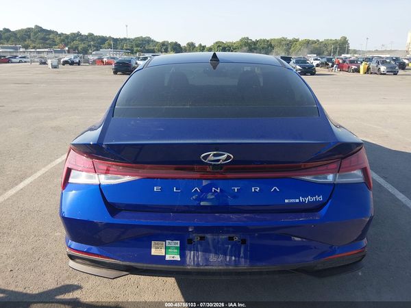 2022 HYUNDAI ELANTRA HYBRID BLUE