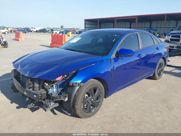 2022 HYUNDAI ELANTRA HYBRID BLUE