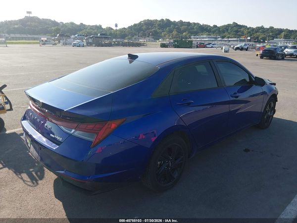 2022 HYUNDAI ELANTRA HYBRID BLUE