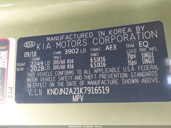 2019 KIA SOUL Base