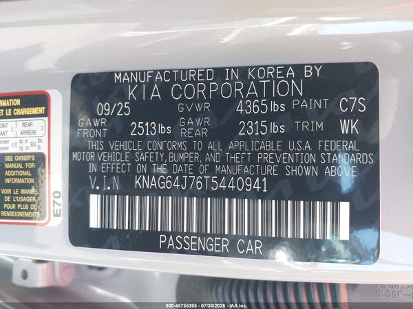 2026 KIA K5 GT-LINE FWD