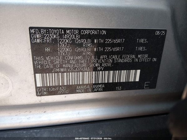 2025 TOYOTA RAV4 HYBRID XLE