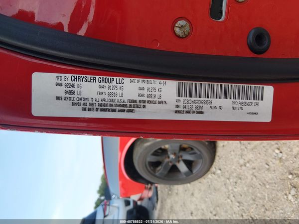 2014 DODGE CHALLENGER SXT