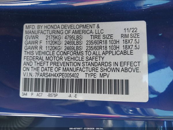 2023 HONDA CR-V EX AWD