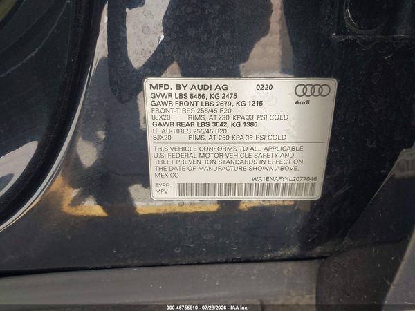 2020 AUDI Q5