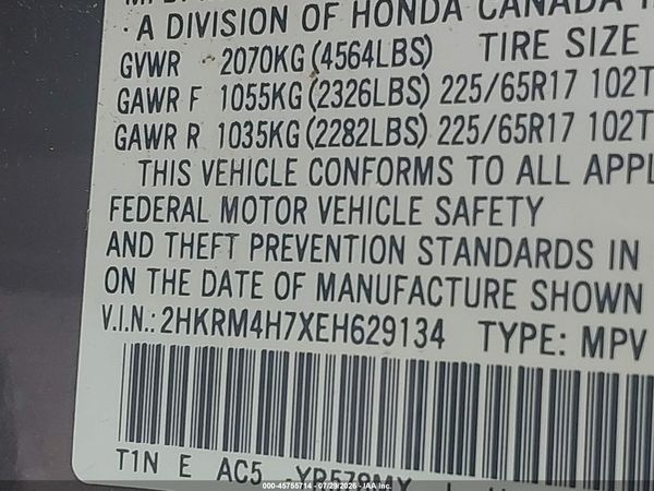 2014 HONDA CR-V EX-L