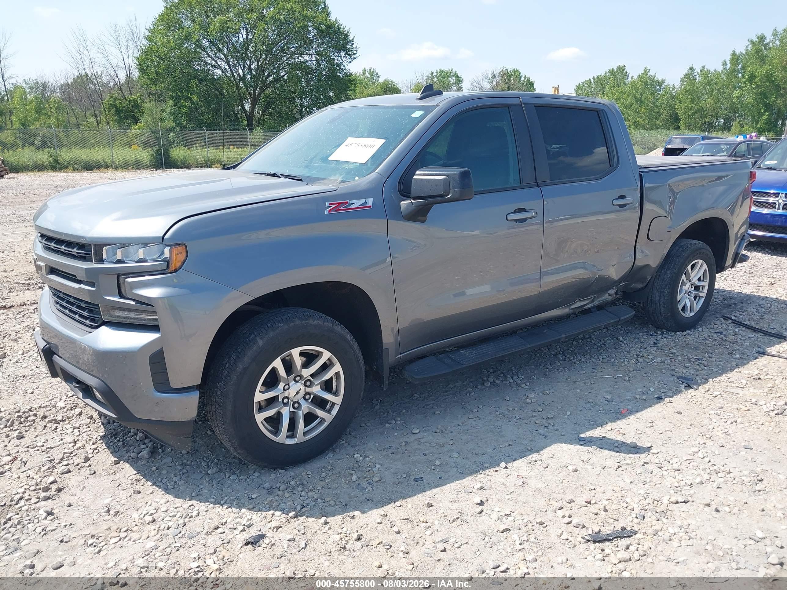 2021 CHEVROLET SILVERADO 1500 4WD  SHORT BED RST — I2