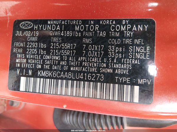 2020 HYUNDAI KONA SEL PLUS