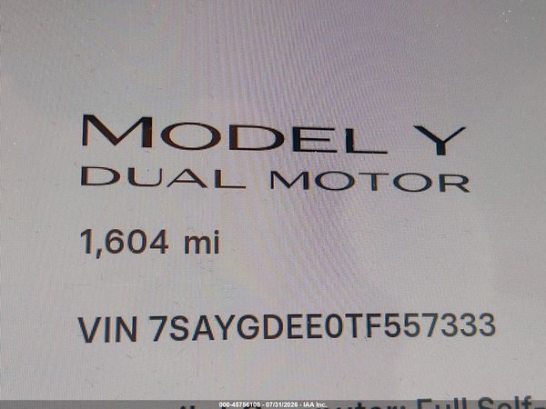 2026 TESLA MODEL Y