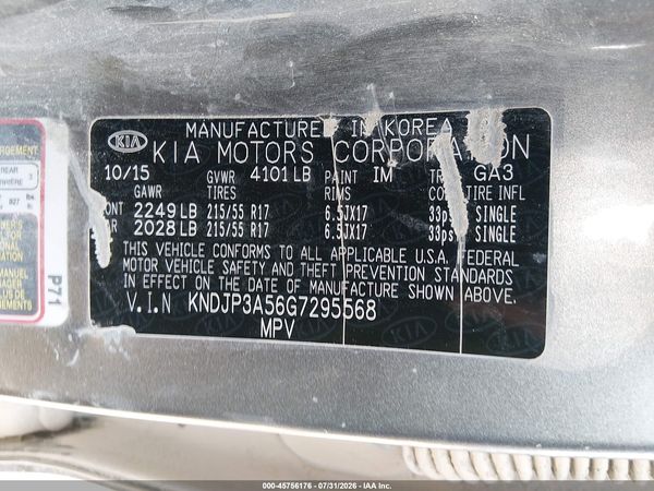 2016 KIA SOUL +