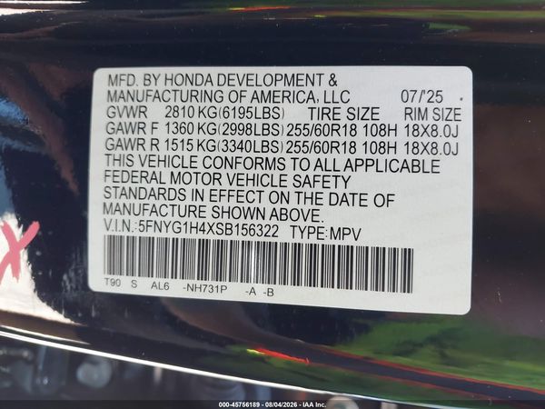 2025 HONDA PILOT EX-L
