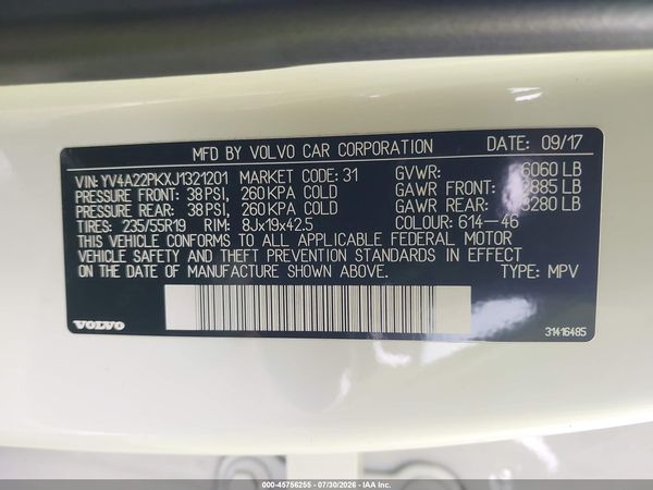 2018 VOLVO XC90 T6 MOMENTUM
