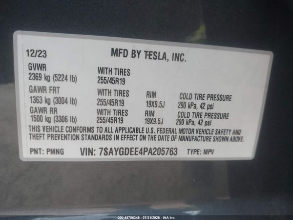 2023 TESLA MODEL Y