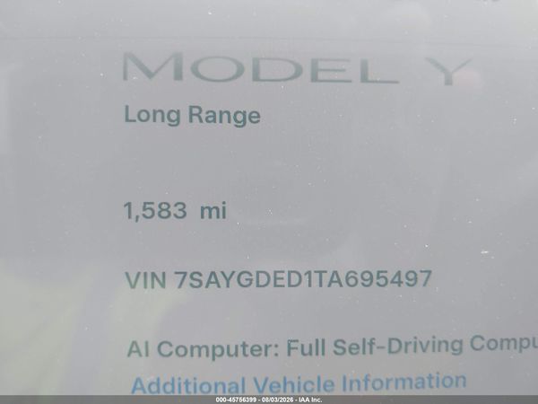 2026 TESLA MODEL Y