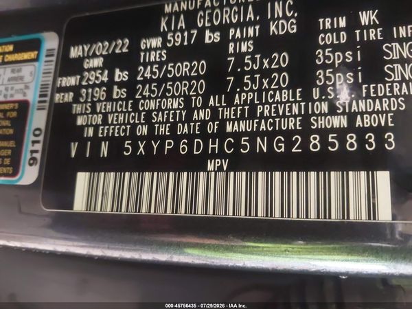 2022 KIA TELLURIDE S