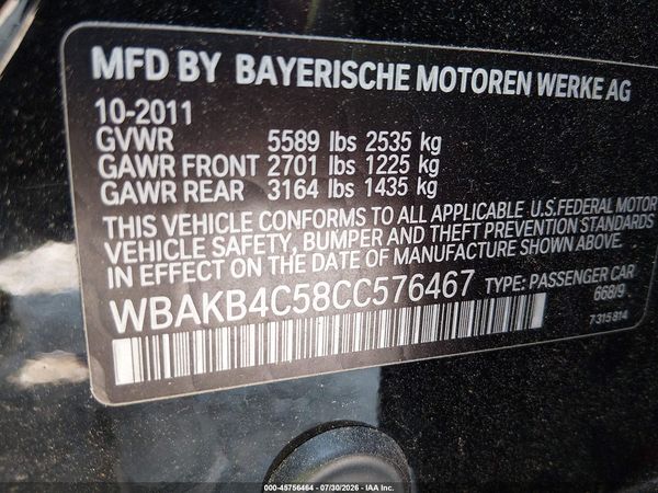 2012 BMW 740LI