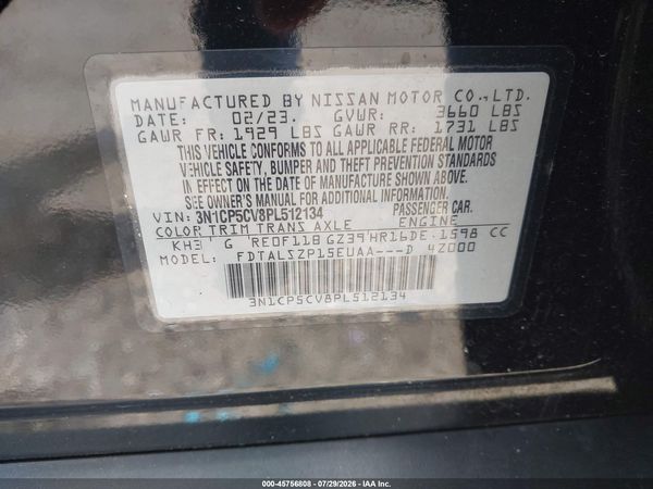 2023 NISSAN KICKS SV XTRONIC CVT — I9