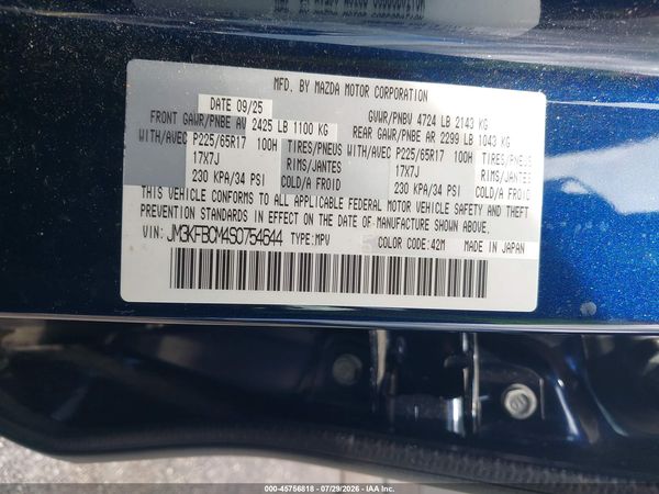 2025 MAZDA CX-5 2.5 S PREFERRED