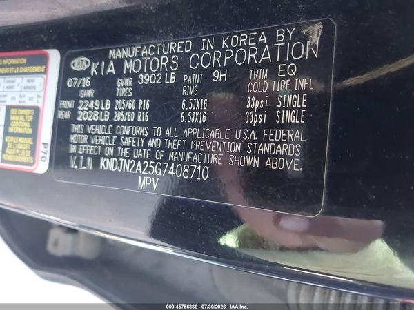 2016 KIA SOUL Plus