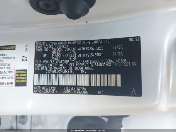 2022 LEXUS RX 450H 450h Premium