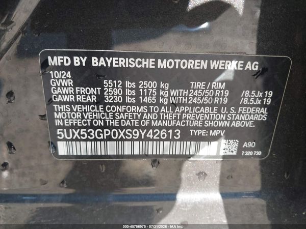 2025 BMW X3 30 XDRIVE