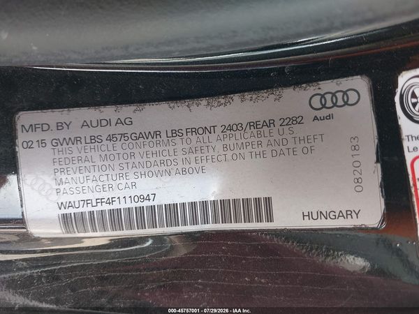 2015 AUDI A3 2.0T PREMIUM